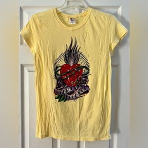 Bay Island Heartbreaker T shirt. Sequins on front.